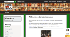 Desktop Screenshot of comicshop.de