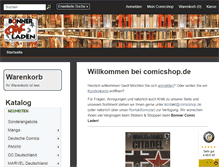 Tablet Screenshot of comicshop.de